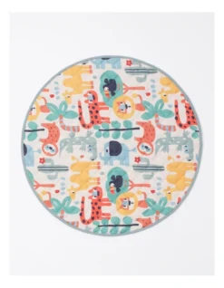 Jungle Animals Playmat In Sage