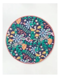 Tropical Garden Playmat In Navy