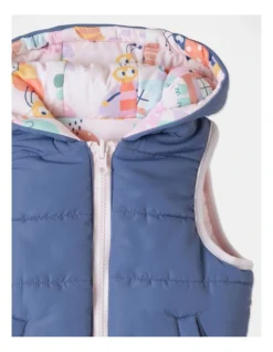Sydney Reversible Puffer Vest In Light Pink -Jack & Milly 951076180 6 720x928
