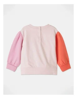 Poppy Boucle Bunny Sweat Top In Pink -Jack & Milly 951076720 3 720x928