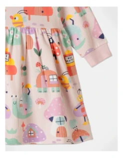 Meggie Storybook Print Fleece Dress In Assorted -Jack & Milly 951076810 3 720x928