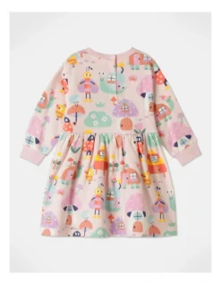 Meggie Storybook Print Fleece Dress In Assorted -Jack & Milly 951076810 4 720x928