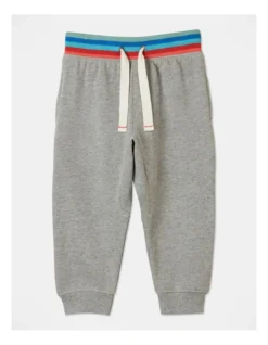 Otto Fleece Trackpant In Grey Marle