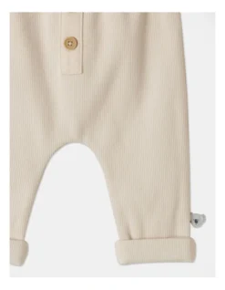 Remi Naturals Organic Rib Legging In Oatmeal -Jack & Milly 951085720 3 720x928