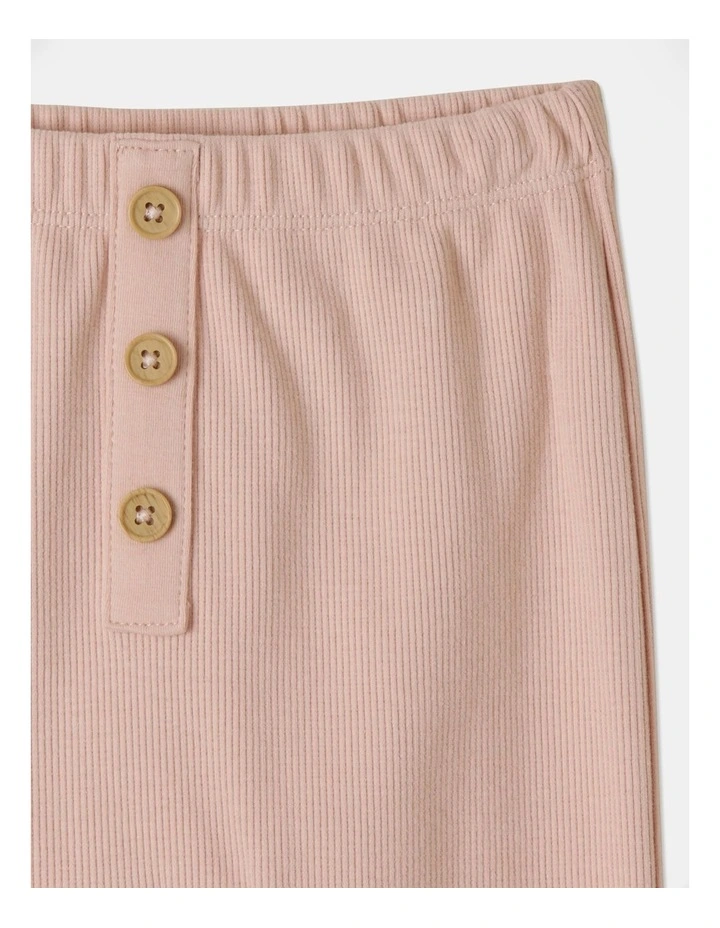 Remi Naturals Organic Rib Legging In Dusty Pink 4 Remi Naturals Organic Rib Legging In Dusty Pink - Image 2