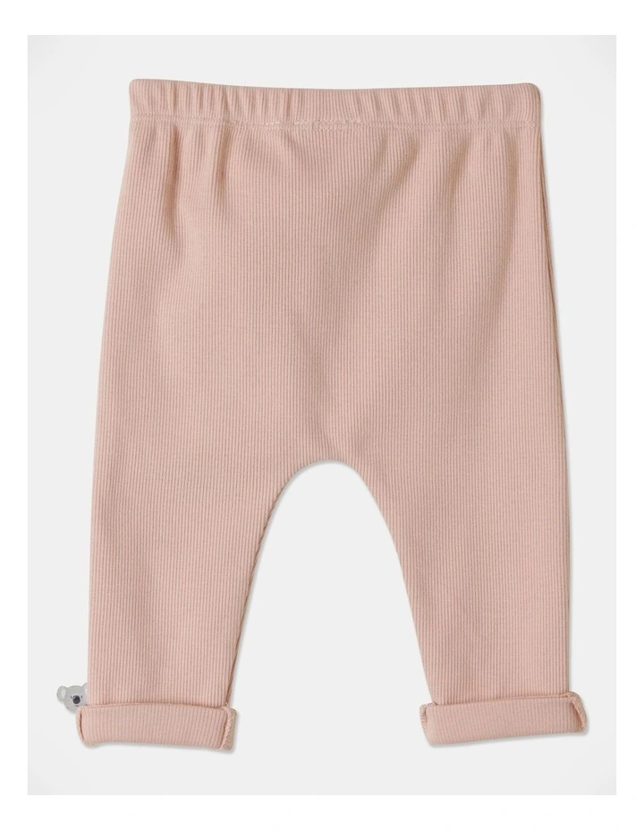 Remi Naturals Organic Rib Legging In Dusty Pink 6 Remi Naturals Organic Rib Legging In Dusty Pink - Image 4