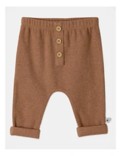 Remi Naturals Organic Rib Legging In Brown