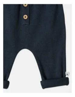 Remi Naturals Organic Rib Legging In Navy -Jack & Milly 951086260 3 720x928