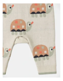 Billie Jacquard Turtle Coverall In Oat Marle -Jack & Milly 951086710 3 720x928