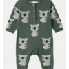 Billie Jacquard Koala Coverall In Sage -Jack & Milly 951086890 1 720x928