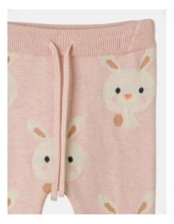 Jed Bunny Jacquard Pant In Pink -Jack & Milly 951086980 2 720x928