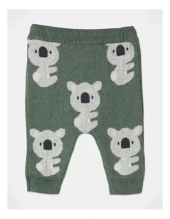 Jed Koala Jacquard Pant In Sage -Jack & Milly 951087160 3 720x928