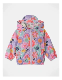 Comat Floral Raincoat In Lilac