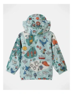 Coment Planet Earth Raincoat In Light Blue -Jack & Milly 951095170 4 720x928