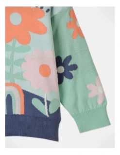 Daisy Bunny Intarsia Jumper In Assorted -Jack & Milly 951097960 3 720x928