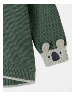 Milo Hooded Cardigan In Green -Jack & Milly 951099760 3 720x928