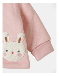 Sammy Bunny Pocket Quilted Jacket In Pink -Jack & Milly 951102460 3 720x928