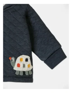 Sammy Turtle Pocket Quilted Jacket In Navy -Jack & Milly 951102730 3 720x928