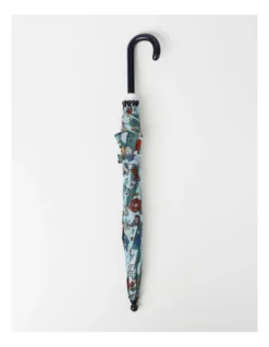 Planet Earth Umbrella In Light Blue