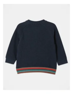 Frank Tufted Croc Sweat Top In Navy -Jack & Milly 957067480 3 720x928