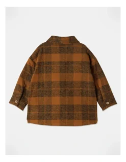 Mack Check Shacket In Brown -Jack & Milly 957068740 4 720x928