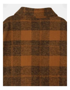 Mack Check Shacket In Brown -Jack & Milly 957068740 5 720x928