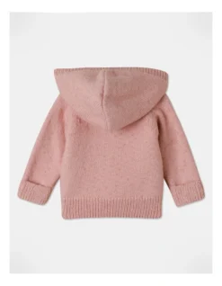 Dylan Hooded Sherpa Cardigan In Pink -Jack & Milly 957096010 4 720x928