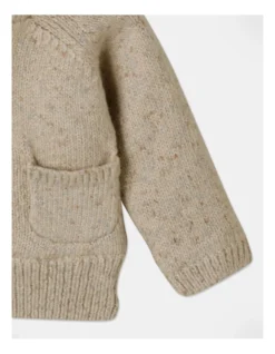 Dylan Hooded Sherpa Cardigan In Natural -Jack & Milly 957096100 3 720x928