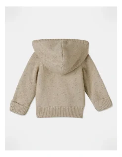 Dylan Hooded Sherpa Cardigan In Natural -Jack & Milly 957096100 4 720x928