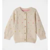 Dotty Rainbow Bobble Knit Cardigan In Oatmeal -Jack & Milly 957096190 1 720x928