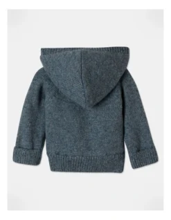 Dylan Hooded Sherpa Cardigan In Blue -Jack & Milly 957096370 4 720x928