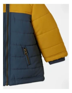 Ari Spliced Puffer Jacket In Navy -Jack & Milly 963831790 5 720x928