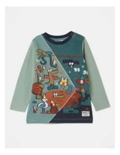 Rocket Swamp Party T-Shirt In Sage