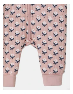 Lexi Ditzy Floral Quilted Hooded Coverall In Dusty Pink -Jack & Milly 965396170 3 1 720x928