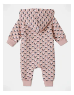Lexi Ditzy Floral Quilted Hooded Coverall In Dusty Pink -Jack & Milly 965396170 4 1 720x928