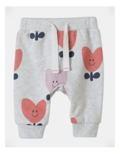 Ava Love Heart Top & Bottom Sweat Set In Grey Marle -Jack & Milly 965396350 4 1 720x928