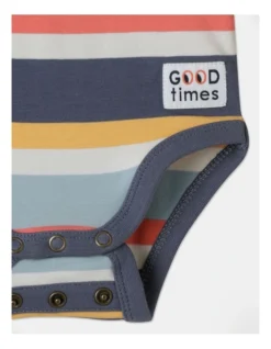 Henry Stripe Bodysuit In Assorted -Jack & Milly 965396440 3 720x928