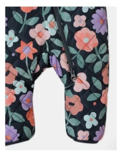 Kai Watercolour Floral Quilted Puffer Coverall In Navy -Jack & Milly 965397430 3 720x928