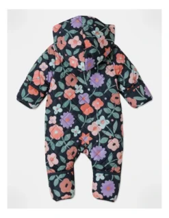 Kai Watercolour Floral Quilted Puffer Coverall In Navy -Jack & Milly 965397430 4 720x928