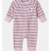 Terry Stripe Coverall With Flower Embroidery In Pink -Jack & Milly 965397970 1 720x928