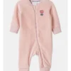 Lee Velour Rib Coverall In Dusty Pink