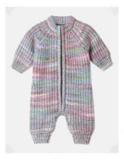 Knitted Space Dye Coverall In Assorted
