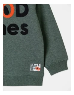 River Good Times Boucle Sweat Top In Green -Jack & Milly 966785590 3 720x928